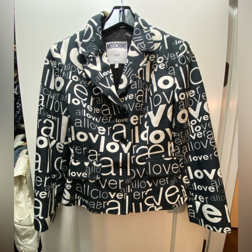 Vintage Moschino Jeans blazer jacket.